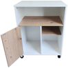 HTI-Living Beistellschrank Küchenschrank Blanca auf Rollen Weiß Artisaneiche (Stück, 1 Schrank auf Rollen) Mehrzweckschrank Beistellschrank Bild 3