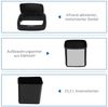 HOMCOM Mülleimer Edelstahl Automatischer Mülleimer mit Bewegungssensor, Inneneimer, für Büro, Schlafzimmer, Küchen Silber+Schwarz Bild 4
