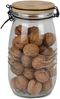 Drahtbügelglas 1500 ml mit Bambusdeckel – Vorratsglas luftdicht, Aufbewahrungsglas für Küche, Nudeln, Reis, Müsli, Kaffee, wiederverwendbar Bild 2
