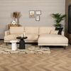 Bronx71 Ecksofa Denver Bouclé taupe rechts Bild 2