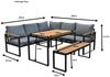 Gardissimo TONY Alu Ecklounge Gartenmöbel Sitzgruppe Holzoptik Nonwood Bild 2