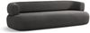 Micadoni Sofa Jenny 4-Sitzer Samt Salvador Dunkelgrau Bild 3