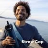 HYDRO FLASK - Wide Mouth Trinkflasche 946ml (32 oz) mit Strohdeckel - Vakuumisolierte, Wiederverwendbare Flasche aus Edelstahl - Auslaufsicherer Deckel - Surf Bild 3
