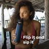 HYDRO FLASK - Wide Mouth Trinkflasche 946ml (32 oz) mit Strohdeckel - Vakuumisolierte, Wiederverwendbare Flasche aus Edelstahl - Auslaufsicherer Deckel - Surf Bild 2