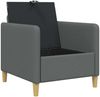 vidaXL Sofa mit Stauraum Dunkelgrau 72 x 78 x 87 cm Polyester 42036864 Bild 4