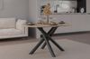 Oslo Esstisch Tisch oval 138x100 cm Wohnzimmer Esszimmer Modern Farbwahl Wisconsin Nußbaum, Artisan Eiche, Lindberg Eiche, Portland Esche Schwarz Bild 3