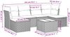vidaXL 7-tlg. Garten-Sofagarnitur mit Kissen Schwarz Poly Rattan 3249854 Bild 3