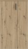 Forte BOOTS Schuhschrank 70, Skandi Stil Schuhschrank, 2-türig, Holzwerkstoff, Flur, Artisan Eiche Holzdekor, 68,9 cm breit x 120,4 cm hoch x 34,1 cm tief Bild 2