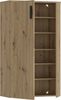 Forte BOOTS Schuhschrank 70, Skandi Stil Schuhschrank, 2-türig, Holzwerkstoff, Flur, Artisan Eiche Holzdekor, 68,9 cm breit x 120,4 cm hoch x 34,1 cm tief Bild 5