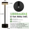 ZMH Tischlampe Kabellos LED Tischleuchte Akku - Nachttischlampe Dimmbare 3000K-6500K mit USB-C -Touch Lampe Schwarz Tischlampen -für Schlafzimmer Esszimmer Büro Bild 3