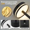 ZMH Tischlampe Kabellos LED Tischleuchte Akku - Nachttischlampe Dimmbare 3000K-6500K mit USB-C -Touch Lampe Schwarz Tischlampen -für Schlafzimmer Esszimmer Büro Bild 4