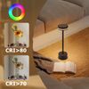 ZMH Tischlampe Kabellos LED Tischleuchte Akku - Nachttischlampe Dimmbare 3000K-6500K mit USB-C -Touch Lampe Schwarz Tischlampen -für Schlafzimmer Esszimmer Büro Bild 5