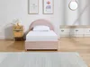 Vente-unique - LIRIMO Bett SamtStoff Puderrosa - B 202 cm x H 87 cm x L 103 cm Bild 3
