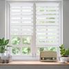Sekey Doppelrollo Klemmfix ohne Bohren für Fenster Blickdicht 90x100cm Weiß Bild 2