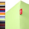 r-up Beste Spannbettlaken 180x200-200x220 bis 35cm Höhe viele Farben 95% Baumwolle / 5% Elastan 230g/m² Oeko-Tex stressfrei auch für Boxspringbetten (grün) Bild 4
