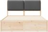 vidaXL Bettgestell mit gepolstertem Kopfteil Dunkelgrau 150 x 200 cm 3398120 Bild 5