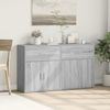 2 Stk. Sideboards, Kommoden Grau Sonoma-Eiche 60x31x70 cm Holzwerkstoff Bild 2
