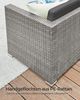 SONGMICS Gartenmöbel-Set mit Kissen und Glastisch, Polyrattan, Grau / Dunkelgrau Bild 2