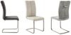 Freischwinger >HUDSON< (4er-Set) mit Griff, Edelstahl, Bezug creme - 43x103x60 (BxHxT) Bild 3