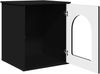 vidaXL Katzenhaus Schwarz 53 x 52 x 62 cm Holzwerkstoff 8000708 Bild 5