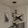 s.luce Velo Galerielampe 3-flammig Ø 40cm Baldachin Ø 18cm Braun, Schwarz Bild 2