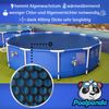 Poolpanda Pool Solarfolie Ø 457 cm Premium rund | schwarz/blau | 400 my | 12 mm Luftblasen Bild 3