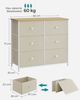 Songmics Kommode, Schrank, 6 Stoffschubladen, Metallgestell Bild 5