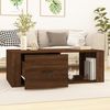 vidaXL Couchtisch Braun Eichen-Optik 100x50,5x35 cm Holzwerkstoff 816543 Bild 3