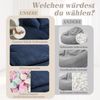 Schlafsofa, Cord Cloud Couch mit 3 weichen Kissen, Bodensofa für Wohnzimmer, Wohnung, Büro, Cord, Marineblau Bild 4