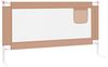 Kleinkind-Bettschutzgitter Taupe 160x25 cm Stoff Bild 4
