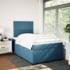 vidaXL Boxspringbett mit Matratze Blau 120x200 cm Samt 3290880 Bild 3