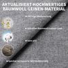 Verdunklungsrollo Fenster Verdunkelung Dachfenster Leinenoptik Material-Upgrade, Agger, für Faltenfreie Verdunklungsrollo ohne Bohren Verdunklungsstoff Bild 3