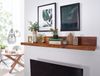 Wohnling 'Mumbai' Wandregal Landhaus-Stil, Massivholz Sheesham braun, 160 cm Bild 3