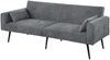 Schlafsofa Grau 71cm×175cm×71cm aus Cordstoff mit Metallfüßen und weicher Polsterung Bild 4