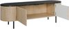 TV-Lowboard Lygrint 140 2D (Farbe: Eiche Cremona / Marmor Weiß + Gold) Bild 3