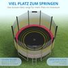 KINETIC SPORTS Trampolin Outdoor 'Salto Plus' - Komplett-Set für Kinder, USA Sprungtuch, Netz, Randpolster, Leiter, Pink-2, Ø 244 cm Bild 5
