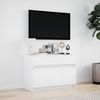 vidaXL TV-Schrank mit LED-Beleuchtung Weiß 91x34x61 cm Holzwerkstoff 852180 Bild 4