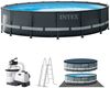 Intex 'Frame Swimming Pool Set Ultra Rondo XTR', anthrazit, Ø 488x122 cm, inkl. Sandfilteranlage Bild 3