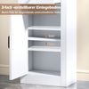 Schmaler Badezimmerschrank mit Schublade & Verstellbarem Regal Badschrank Hochschrank Weiß Bild 4