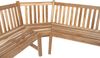 Gartenbank Eckbank 210 x 210 cm Teak-Holz FELIA 42147565 Bild 4