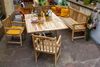 Gartenbank Eckbank 210 x 210 cm Teak-Holz FELIA 42147565 Bild 2