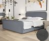 Boxspringbett Schlafzimmerbett MABEL 200x200cm Stoff Brooklyn Anthrazit Bild 2