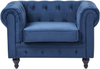 Sessel Samtstoff kobaltblau CHESTERFIELD Bild 4