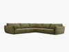 Micadoni Ecksofa Kaelle 7-Sitzer Chenille Over The Horizon Grün Bild 2