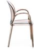 Gartenstuhl Allican 4er-Set aus Kunststoff, modern, mit Armlehne, stapelbar, coffee braun Bild 5