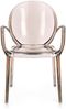 Gartenstuhl Allican 4er-Set aus Kunststoff, modern, mit Armlehne, stapelbar, coffee braun Bild 2