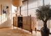 Sideboard Mango/Seegras 180x40x80 hellbraun lackiert MIZUMI #102 Bild 2