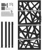 vidaXL Gartentor Schwarz 100x175 cm Stahl Leichtes Design 4100952 Bild 4