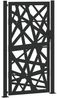 vidaXL Gartentor Schwarz 100x175 cm Stahl Leichtes Design 4100952 Bild 2