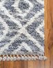 Myflair Möbel & Accessoires Hochflor-Teppich Top Shag, LAGERRÄUMUNG!, rechteckig, Höhe: 32 mm, gewebt, Rauten Design, melierte Optik, weich & kuschelig, mit Fransen Bild 3
